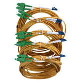 Jumper de Fibra Óptica Monomodo LC/UPC-SC/APC Duplex 6m - Fibralink